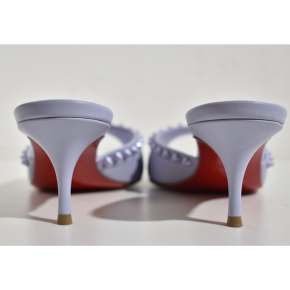 Christian Louboutin Me Dolly Spike 55 Skylight Purple Sandal Mule Heel Pump 38 - Picture 8 of 9
